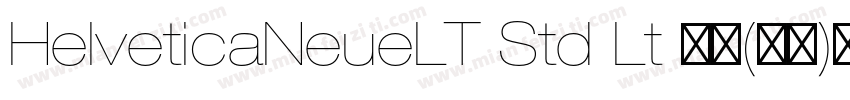 HelveticaNeueLT Std Lt 亮体(西方)免费下载字体转换